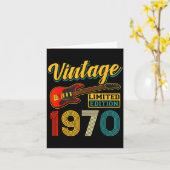 1970年限定ヴィンテージギター 誕生年 カード (黄色い花)