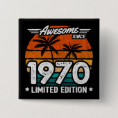 1970年限定復刻エディション・レトロ・アンビリーバブル 1970年から 缶バッジ (正面)