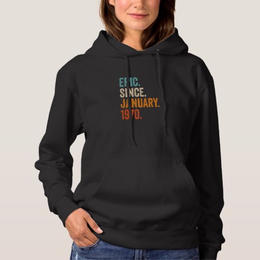 1970年1月以来の叙事詩53誕生日 パーカ (正面)