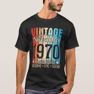 1970年11生まれ月の黒人女性の黒女王 Tシャツ