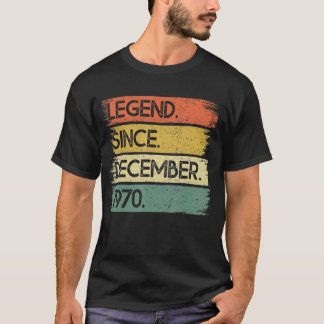 1970年12月52日誕生以来52歳 Tシャツ