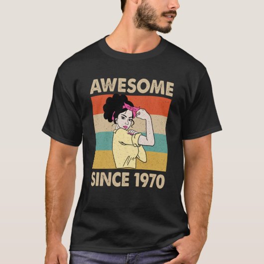 1970年53素晴らし誕生日以来53歳 Tシャツ (正面)
