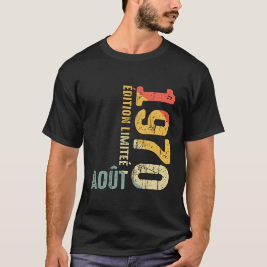 1970年8月 1970年 1970年 1970年から 1970 Tシャツ (正面)