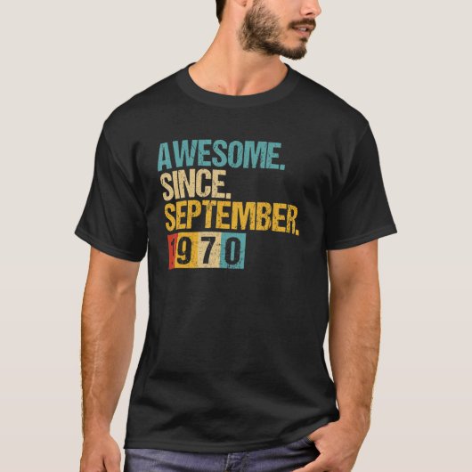 1970年9素晴らし月52日5歳 Tシャツ (正面)