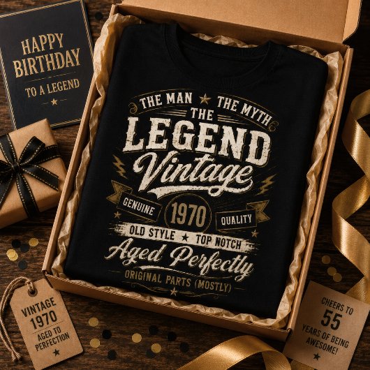 1970年 レジェンド エイジング 完璧 レトロ 56歳の誕生日 Tシャツ