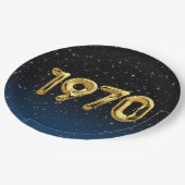 1970年 星柄 紙皿 バースデーバルーン (アングル)