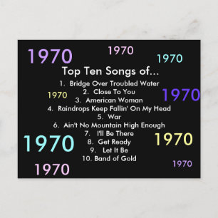 1970曲 ポストカード