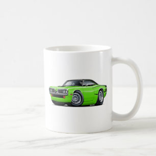 1970極度の蜂のライム黒い上のCストライプ コーヒーマグカップ