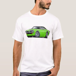 1970極度の蜂のライム黒い上のCストライプ Tシャツ