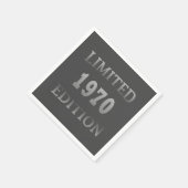 1970生まれ年のエレガントな誕生日パーティー スタンダードカクテルナプキン (角)