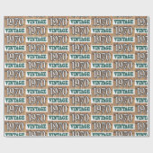 1970生まれ年のラップ紙 ラッピングペーパー (フラット)