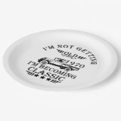 1970生まれ年のヴィンテージ生誕生月贈り物 ペーパープレート (アングル)