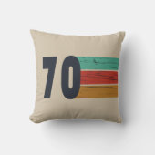 1970生まれ年のヴィンテージ誕生日ギフト クッション (正面)