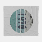 1970生まれ年のヴィンテージ誕生日ギフト フリースブランケット (正面(横))