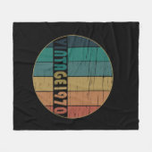 1970生まれ年のヴィンテージ誕生日ギフト フリースブランケット (正面(横))