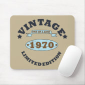 1970生まれ年のヴィンテージ誕生日ギフト マウスパッド (マウス)