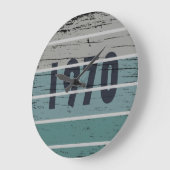 1970生まれ年のヴィンテージ誕生日ギフト ラージ壁時計 (傾斜)