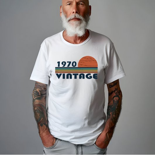 1970生まれ年のヴィンテージ誕生日ギフト Tシャツ