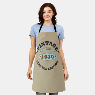 1970生まれ年のヴィンテージ誕生日 エプロン