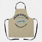 1970生まれ年のヴィンテージ誕生日 エプロン (正面)