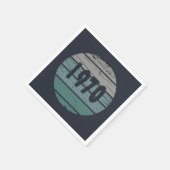 1970生まれ年のヴィンテージ誕生日 スタンダードカクテルナプキン (角)