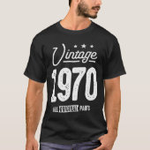 1970生まれ年のヴィンテージ- 52番目の誕生日レトロクラシック Tシャツ (正面)