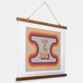 1970生まれ年代、ミレニアル世代、X世代、誕生年 吊り下げ型タペストリー (傾斜あり)