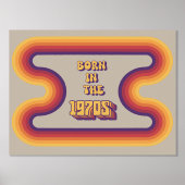 1970生まれ年代、ミレニアル世代、X世代、誕生年 箔ポスター (正面)