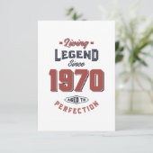 1970生まれ年誕生日 出欠カード (スタンド正面)