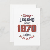 1970生まれ年誕生日 出欠カード (正面/裏面)