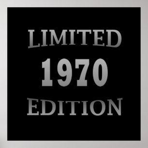 1970生まれ年限定の誕生日 ポスター