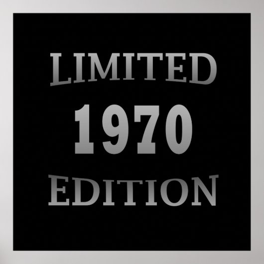 1970生まれ年限定の誕生日 ポスター (正面)