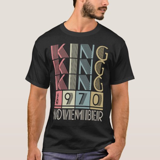 1970生まれ年11月の国王 Tシャツ (正面)