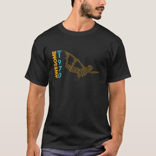 1970素晴らし年以来ウェイクボードライフスタイル Tシャツ (正面)