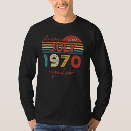 1970素晴らし年7月オリジナル部以降 Tシャツ (正面)