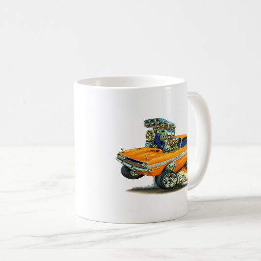 1970-72ごまかしの挑戦者のオレンジ車 コーヒーマグカップ (正面右)