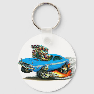1970-72ごまかしの挑戦者のLt Blue Car キーホルダー