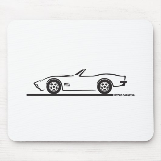 1970-72コルベット兌換 マウスパッド (正面)