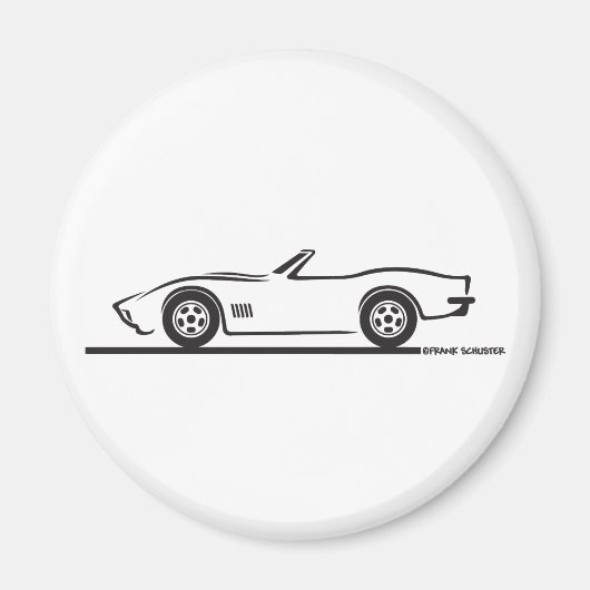 1970-72コルベット兌換 マグネット (正面)