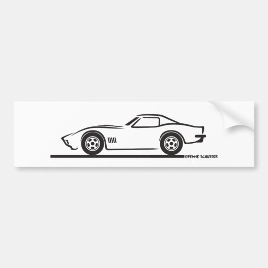 1970-72コルベット バンパーステッカー (正面)