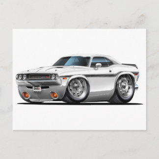 1970-72チャレンジャーホワイトカー ポストカード