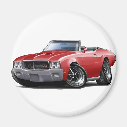 1970-72ビュイックGSレッドコンバーチブル マグネット (正面)