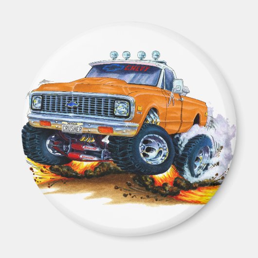 1970-72山形CK1500オレンジトラック マグネット (正面)