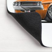 1970-72年の挑戦者のオレンジ車 マウスパッド (コーナー)