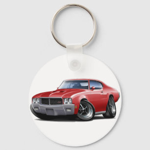 1970-72年のBuick GSの赤車 キーホルダー