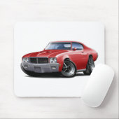 1970-72年のBuick GSの赤車 マウスパッド (マウス)