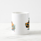 1970-72年のCamaroのオレンジ黒い車 コーヒーマグカップ (中央)