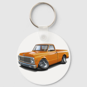1970-72年のChevy C10のオレンジのトラック キーホルダー
