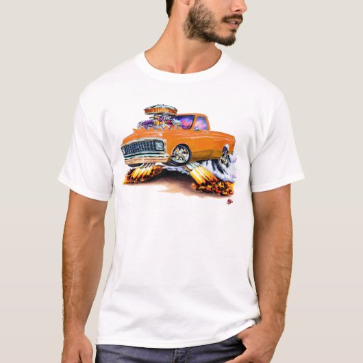 1970-72年のChevy C10のオレンジLongbed Tシャツ (正面)
