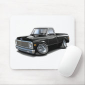 1970-72年のChevy C10の白黒の上のトラック マウスパッド (マウス)